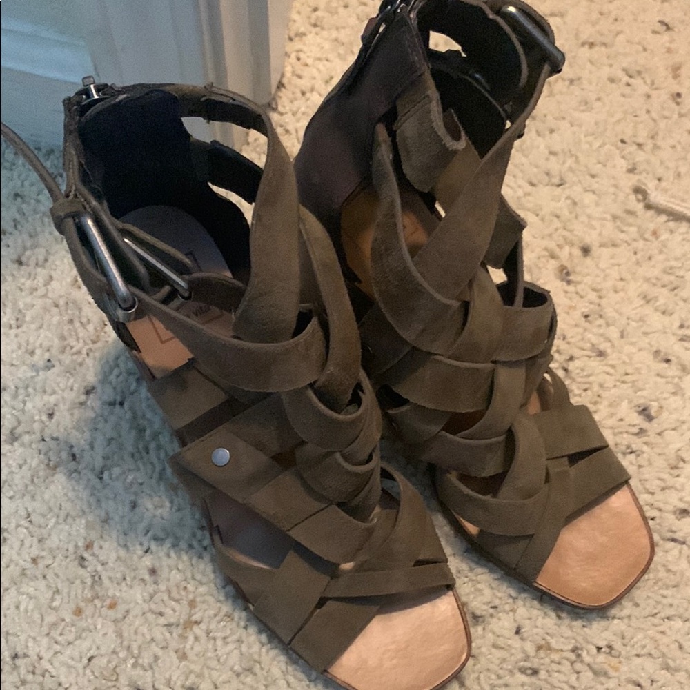 Dolce Vita Green Sandals with Adjustable Straps